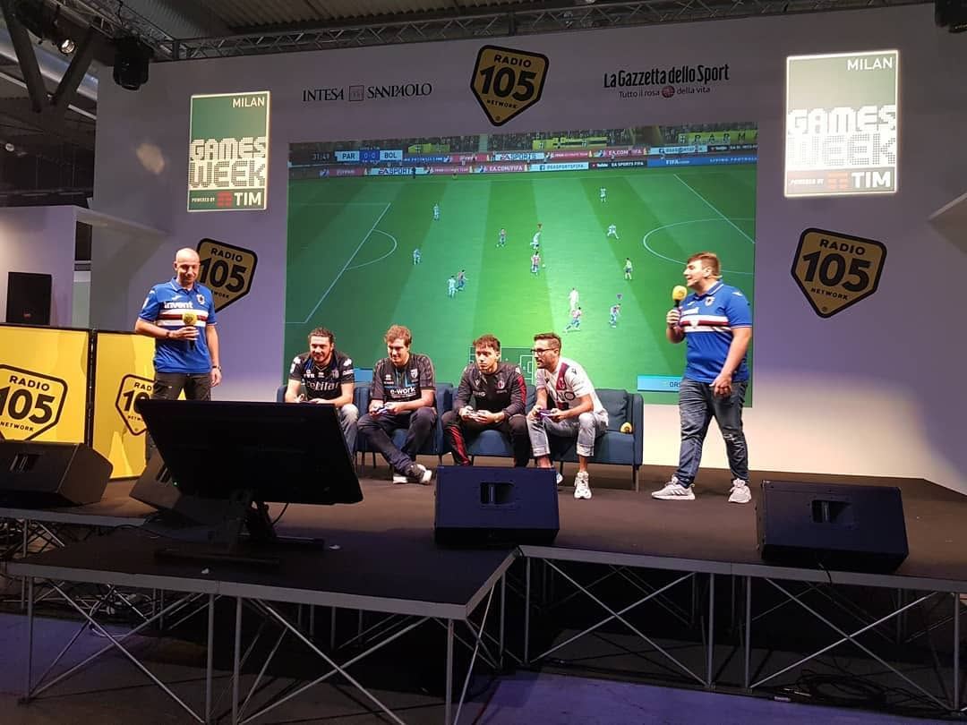 Gestione del palco alla Milan Games Week — Milano · fiera